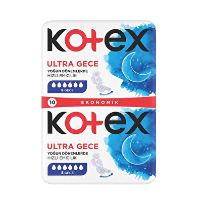 Kotex Kotex Ped Ultra Double Gece 10'lu