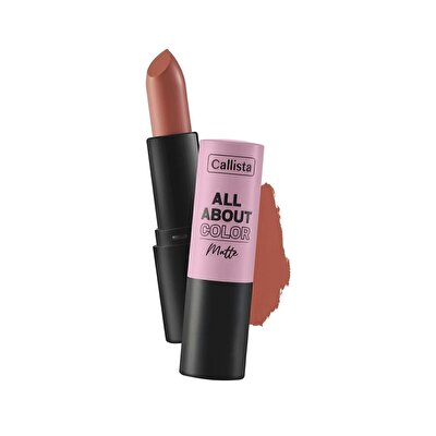 Callista Callista All About Color Lipstick Mat Görünümlü Ruj No:501 Our Juliet Nude 1 adet