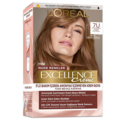 L’Oréal Paris L’Oréal Paris Excellence Nude Saç Boyası Kumral 7U 1 adet