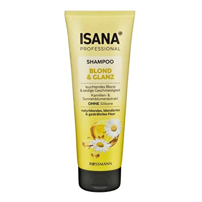 Isana Professional Isana Professional Sarı ve Parlak Şampuan Doğal Sarışın ve Boyalı Sarı Saçlar 250 ml
