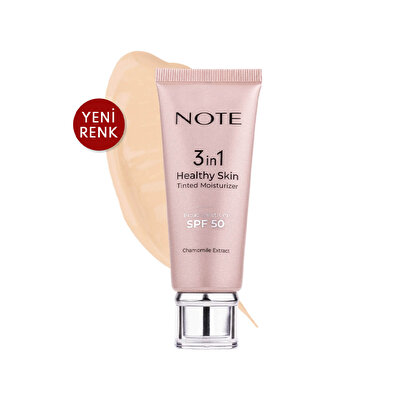 Note Note 3 in 1 Healthy Skin Tinted Moisturizer 50 SPF Light 00