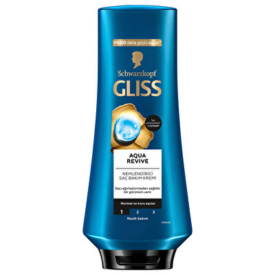 Gliss Gliss Aqua Canlandırıcı Saç Kremi Hyaluron ve Deniz Yosunu 360 ml
