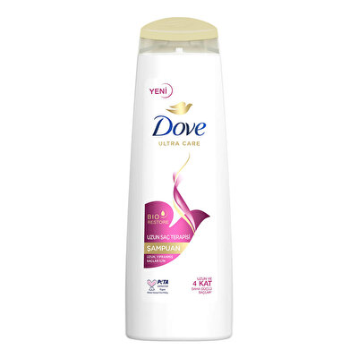 Dove Dove Ultra Care Saç Bakım Şampuanı Uzun Saç Terapisi, Uzun Yıpranmış Saçlar İçin 400 ml