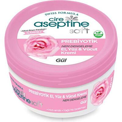 Cire Aseptine Cire Aseptine Soft Prebiyotik Gül Özlü Krem 100 ml