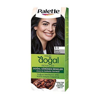 Palette Palette Saç Boyası Natural Colors 1-1 Gece Mavisi 30 ml