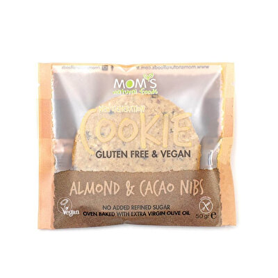 Mom's Mom's Glutensiz Cookie Badem & Kakao 50 gr