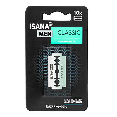 Isana Men Isana Men Paslanmaz Krom Kaplamalı Tıraş Jileti 10'lu