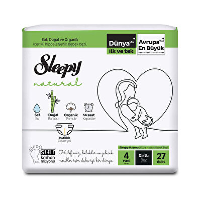 Sleepy Baby Sleepy Bebek Bezi Jumbo 4 Beden Maxi 27'li