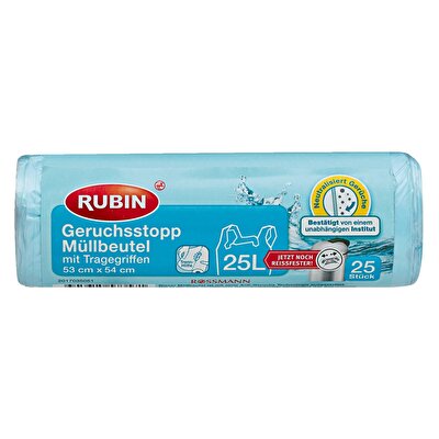Rubin Rubin Çöp Torbası Koku Hapsedici - 25 Litre 53x54 cm 25'li