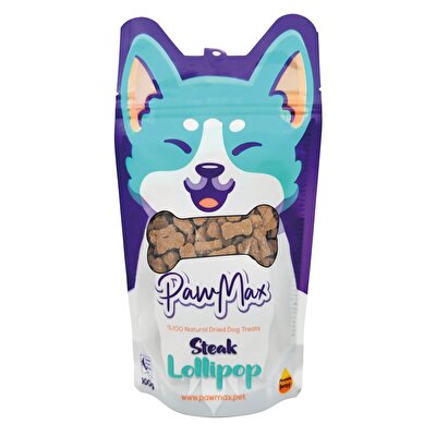 Pawmax Pawmax Steak Lollipop Tahılsız Kurutulmuş Köpek Ödül Maması 10 gr