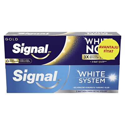 Signal Signal Diş Macunu White Now Gold+ White System Original 2x75 ml