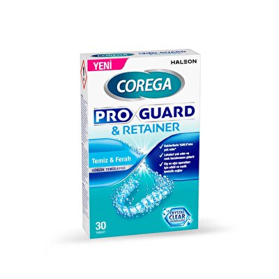 Corega Corega Diş Aparat Temizleyici Proguard & Retainer 30'lu