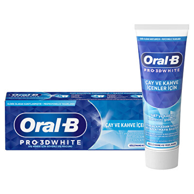 Oral-B Oral B Diş Macunu Pro 3D White Çay ve Kahve İçenler İçin 75 ml