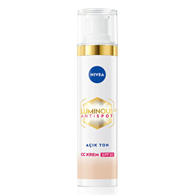 Nivea Nivea Luminous630 Koyu Leke Karşıtı CC Yüz Kremi SPF30 Açık Ton 40 ml