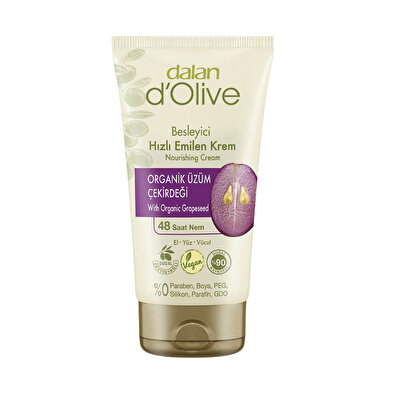 Dalan Dalan d'Olive Organik Üzüm Çekirdeği Krem 60 ml
