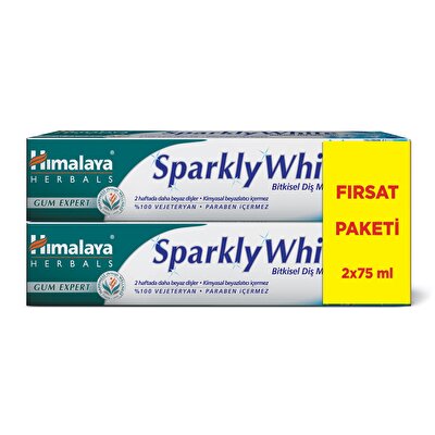 Himalaya Himalaya Diş Macunu Bitkisel Sparkly White 75 ml x2