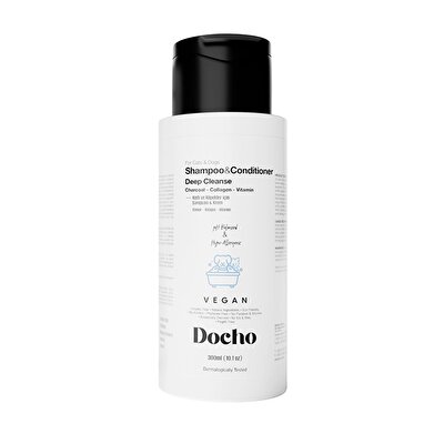 Docho Docho Şampuan ve Krem - Deep Cleanse - Kömür & Kolajen & Vit