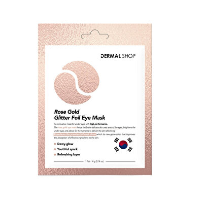 Dermal Dermal Rose Gold Flash Foil Göz Maskesi