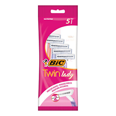 Bic Bic Twin Lady 2 Bıçaklı Kadın Tıraş Bıçağı 5'li Poşet