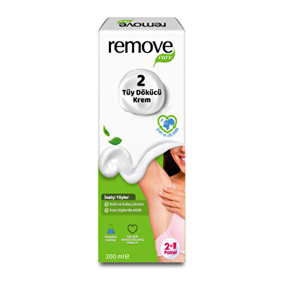 Remove Remove Care Tüy Dökücü Krem İnatçı Tüyler 2x100 ml
