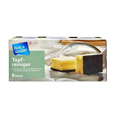 Flink & Sauber Flink & Sauber Bulaşık Süngeri Tencere Özel, 6'lı