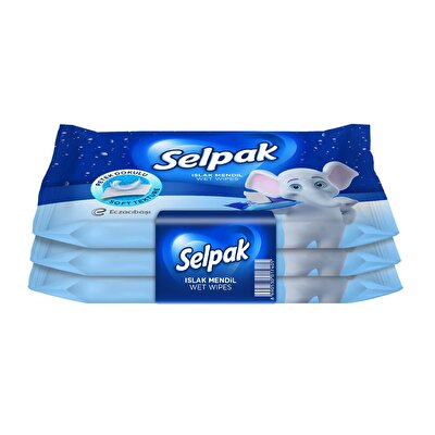 Selpak Selpak Islak Cep Mendili Klasik 3'lü