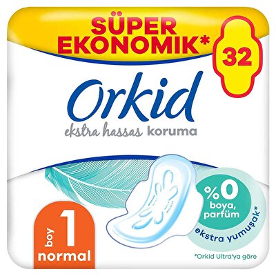 Orkid Orkid Hijyenik Ped Extra Hassas Koruma Dörtlü Normal 32'li