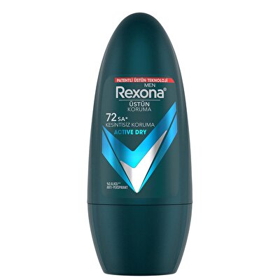 Rexona Men Rexona Men Erkek Roll On Deodorant Active Dry 72 Saat Kesintisiz Koruma 50 ml