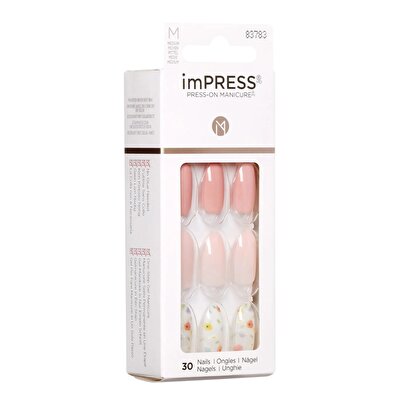 Impress Impress Yapışkanlı Takma Tırnak Çiçekli