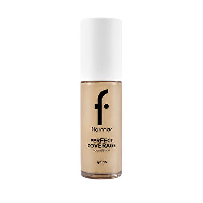 Flormar Flormar Perfect Coverage Yüksek Pigmentli & Yarı Parlak Bitişli SPF15 Fondöten 102 Soft Beige