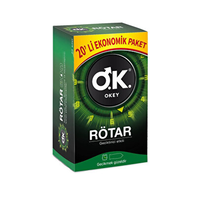 Okey Okey Prezervatif Rötar 20 adet