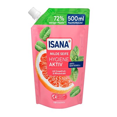 Isana Isana Yedek Sıvı Sabun Hijyen Aktif Greyfurt 500 ml