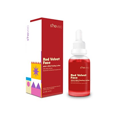 She Vec She Vec Serum AHA BHA Peeling Red Velvet Face 30 ml