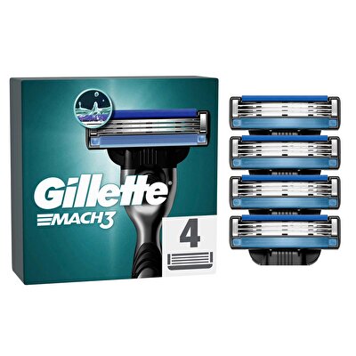 Gillette Gillette Mach3 Tıraş Bıçağı Yedek 4 adet