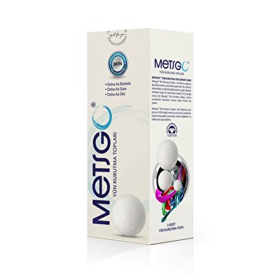 Metsgo Metsgo Yün Kurutma Topu 3'lü