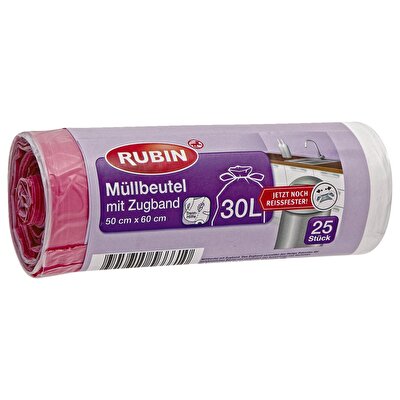 Rubin Rubin Çöp Torbası İpli - 30 Litre 50x60 cm 25'li