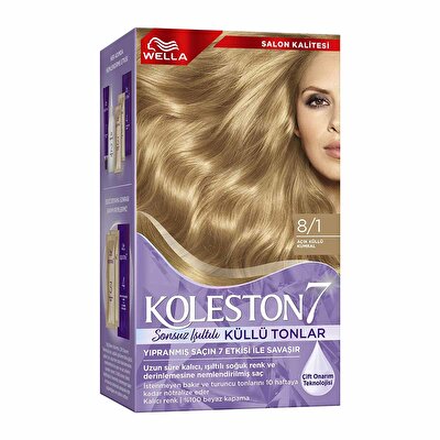 Koleston Koleston Wella Supreme Sonsuz Işıltılı Küllü Tonlar Saç Boyası 8/1 Açık Küllü Kumral