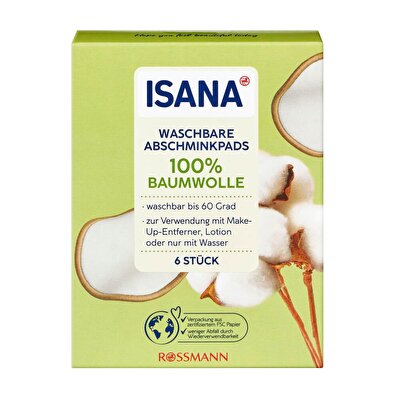 Isana Isana Pamuk Disk Yıkanabilir 6'lı