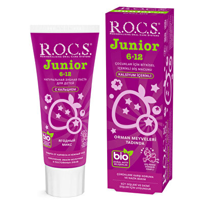 Rocs Rocs 6-12 Yaş Çocuklar İçin Diş Macunu Berry Mix 60 ml