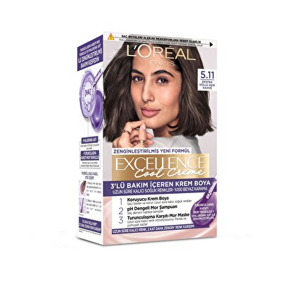 L’Oréal Paris L’Oréal Paris Excellence Cool Creme Saç Boyası Ekstra Küllü Açık Kahve 5.11