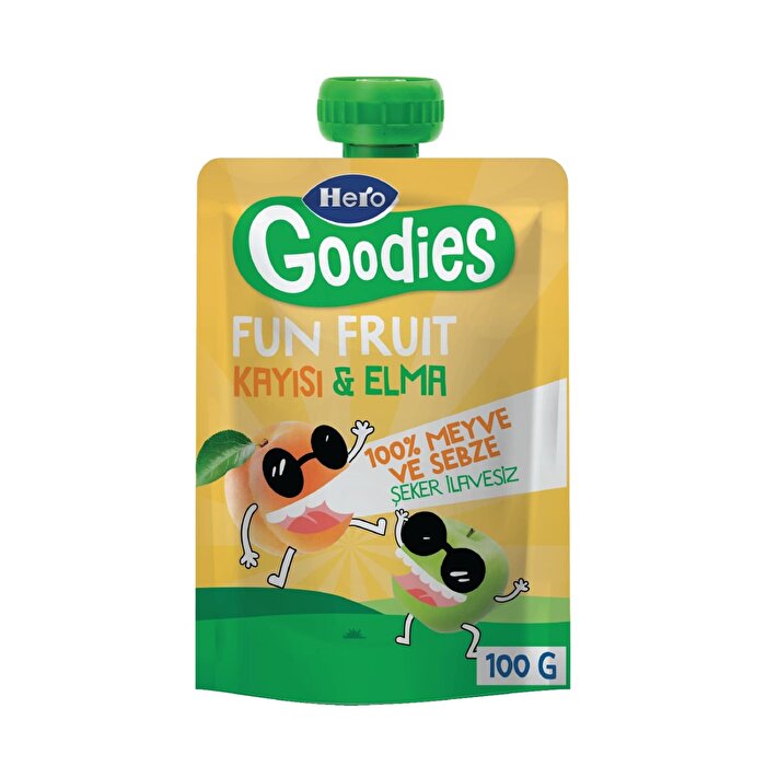 Hero Baby Goodies Meyve Püresi Kayısı Elma Havuç 100 gr