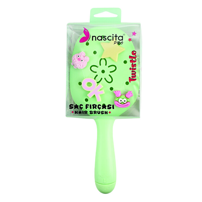 Nascita Saç Fırçası Twistlo Yeşil