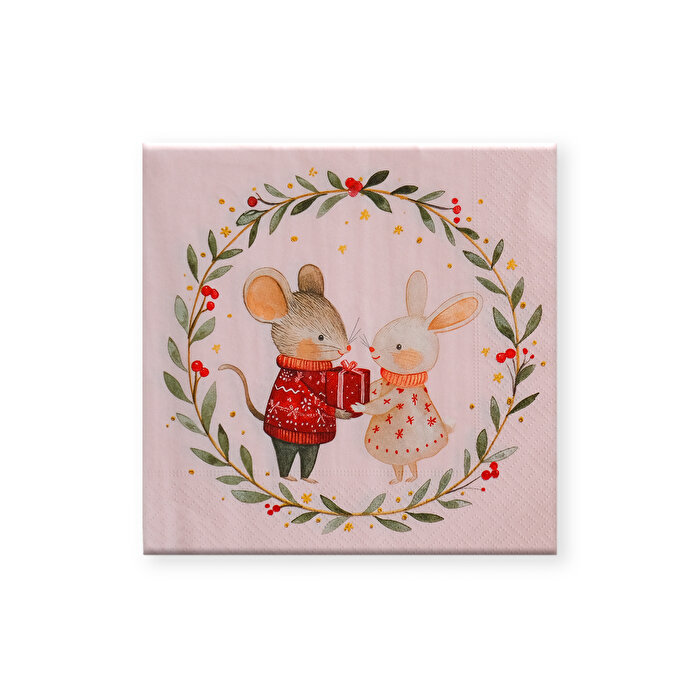 Alouette Yılbaşı Peçete Aşık Fareler 20'li