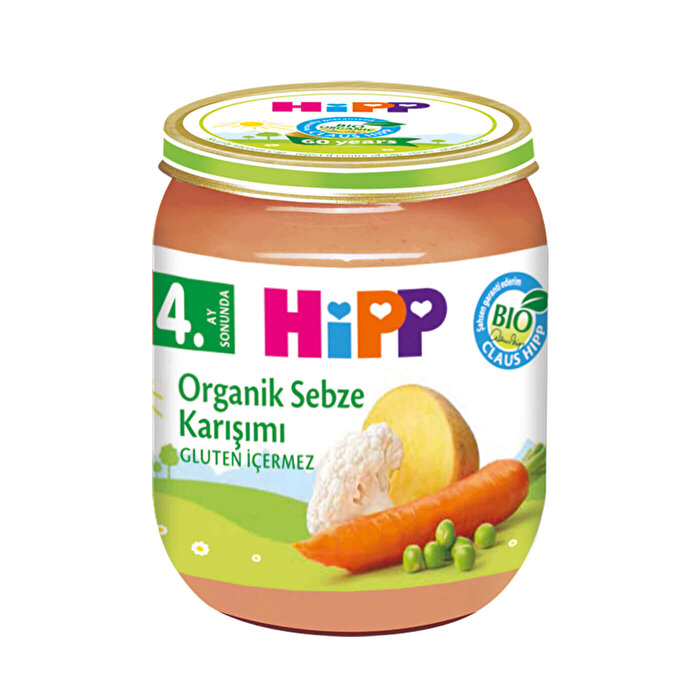 Hipp Organik Kavanoz Maması Sebze Karışımı 125 gr