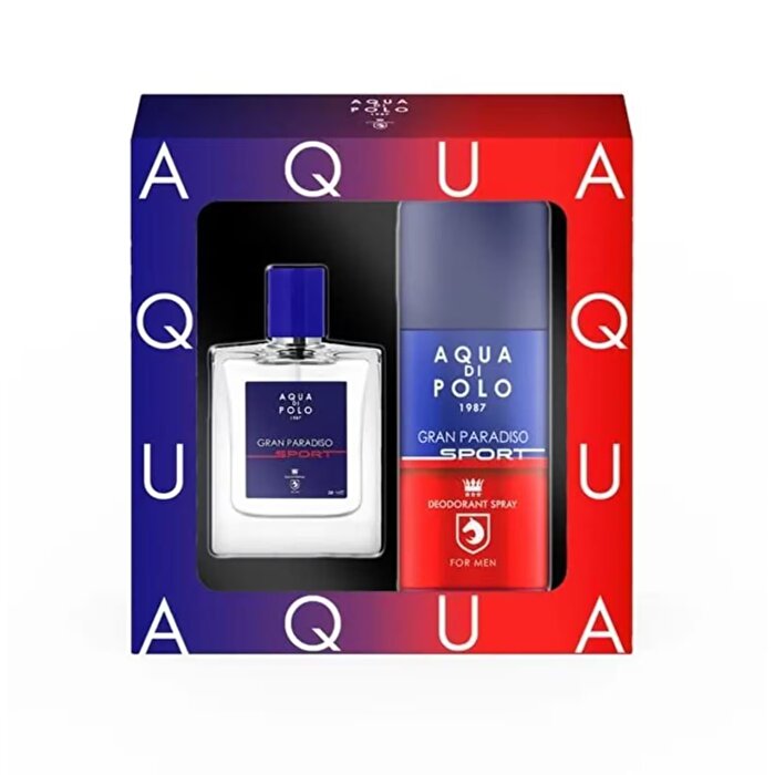 Aqua Di Polo Gran Paradiso Sport Erkek EDP 50 ml + Deodorant 150 ml