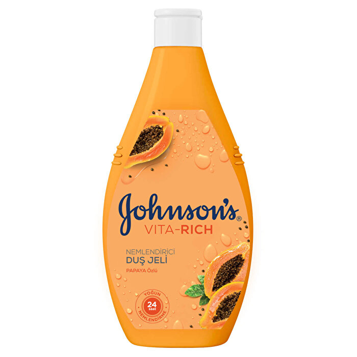 Johnson's Vita-Rich Duş Jeli Papaya Özlü, Nemlendirici 400 ml