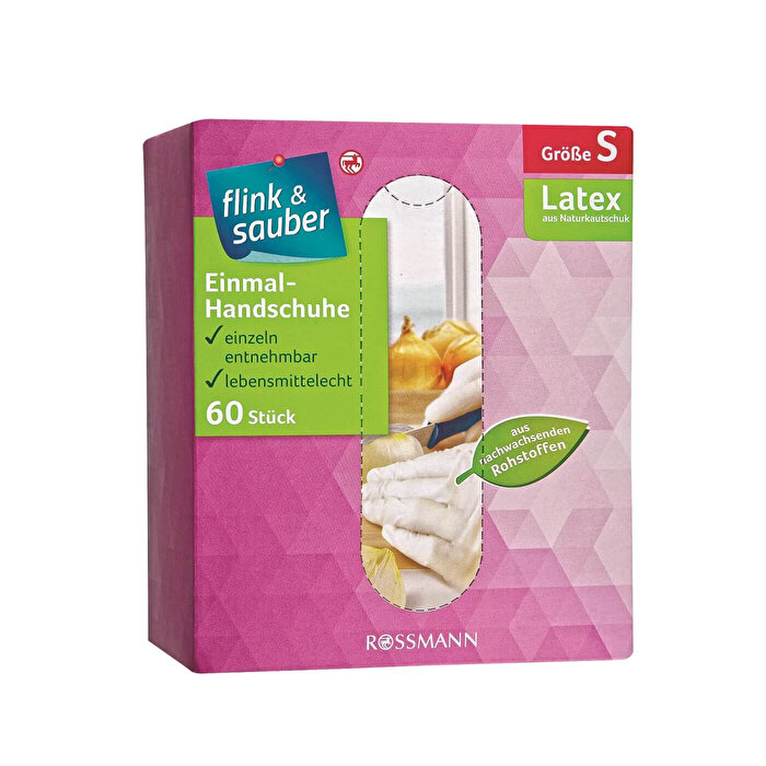 Flink & Sauber Tek Kullanımlık Eldiven S 60'lı