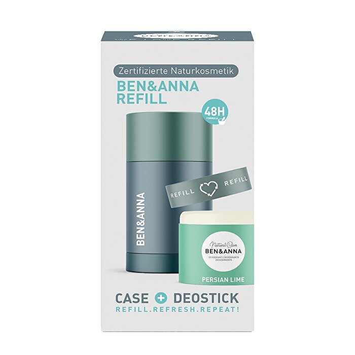 Ben & Anna Stick Refill Deodorant + Case Lime 40 g