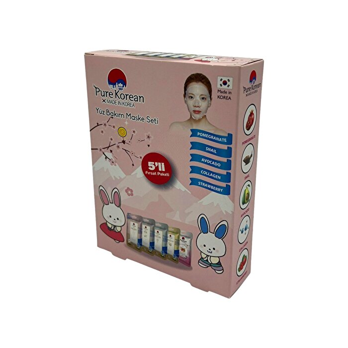 Pure Korean Kore Maske Paketi 5'li