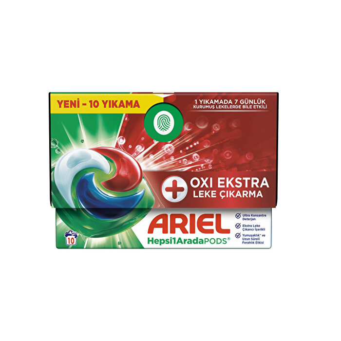 Ariel Pods Oxi Çamaşır Deterjan Kapsülü 10'lu